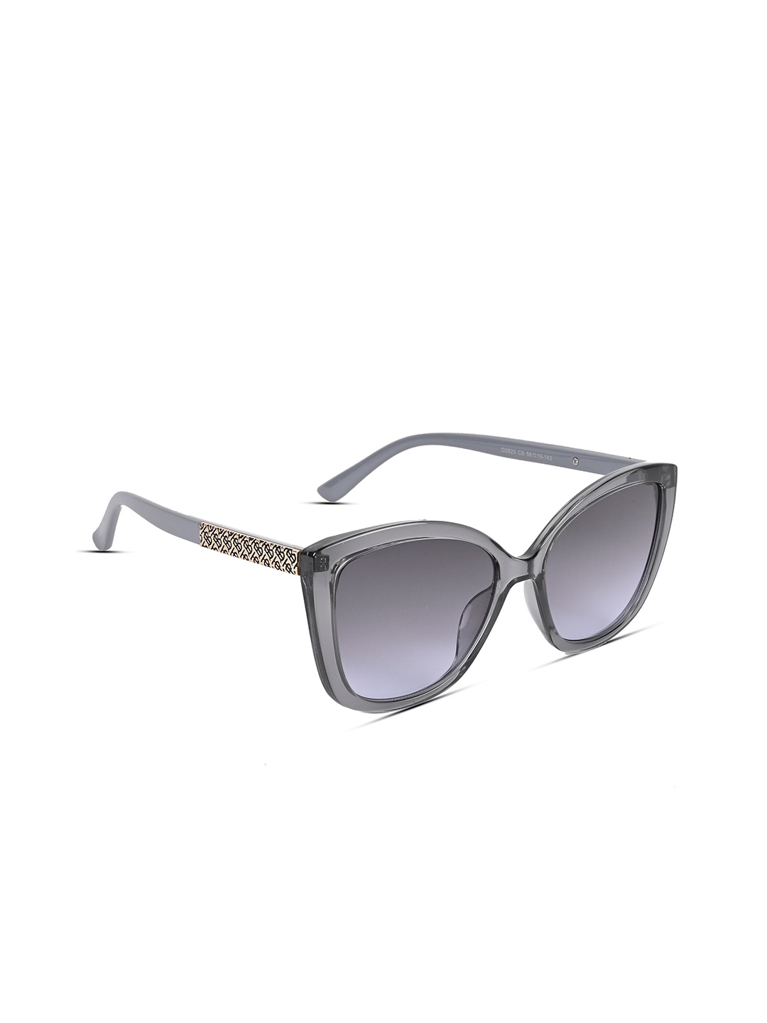 

Voyage Unisex Grey Lens & Gunmetal-Toned Cateye Sunglasses with UV Protected Lens