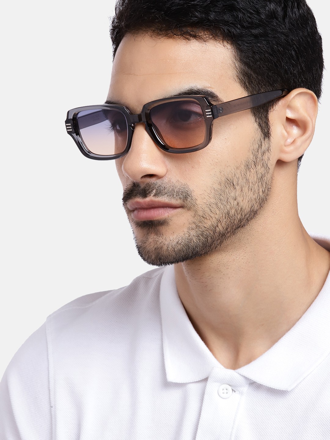 

Voyage Unisex Grey Lens & Gunmetal-Toned Wayfarer Sunglasses UV Protected Lens 2819MG3701