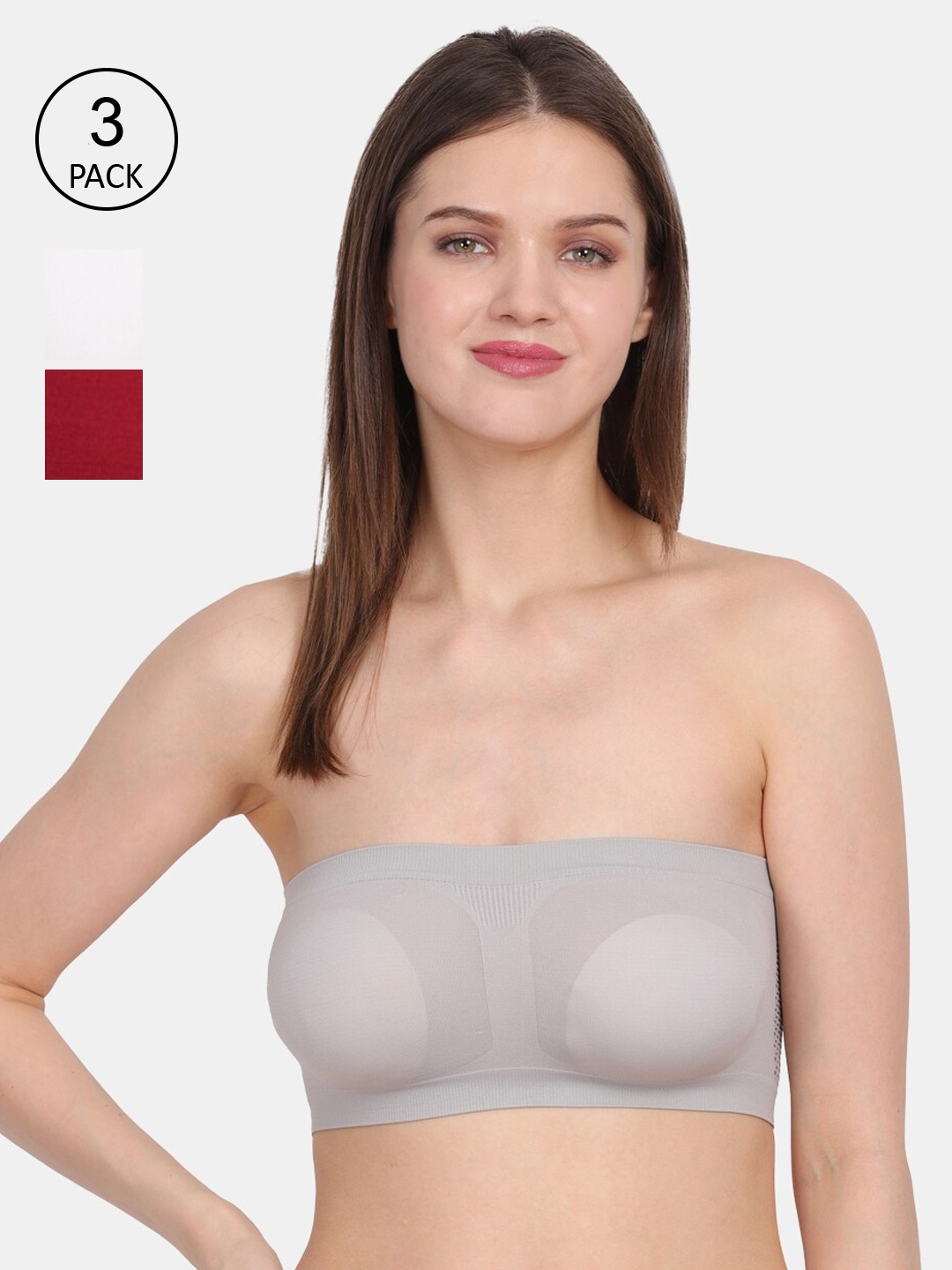 

Amour Secret Women Pack Of 3 Multicoloured Bra, Grey