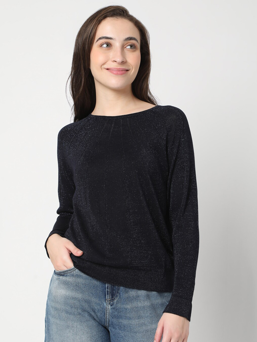 

Vero Moda Women Blue Printed Pullover