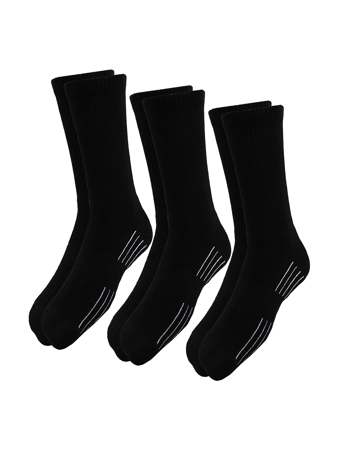 

RC. ROYAL CLASS Men Pack of 3 Black Solid Socks