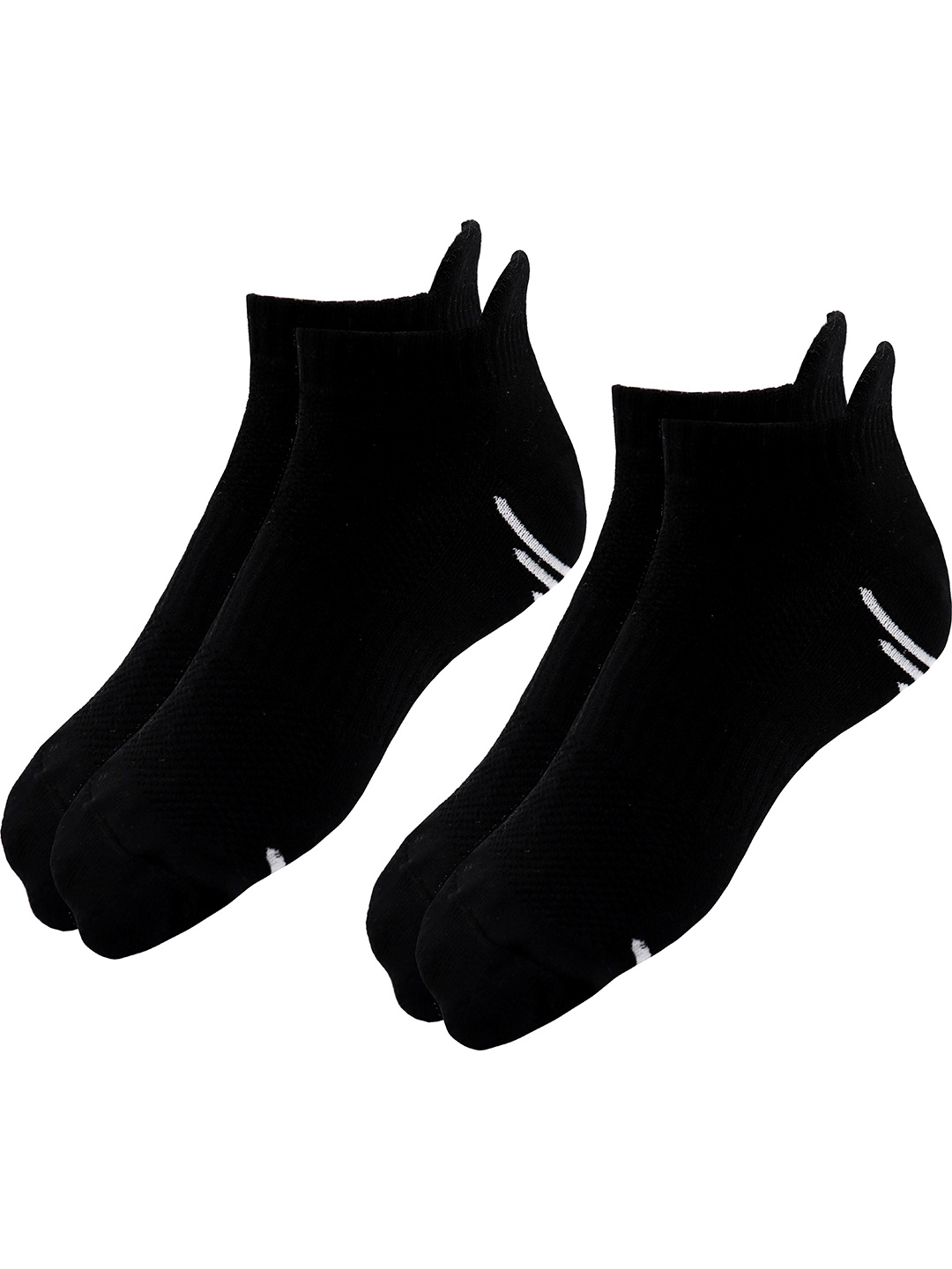 

RC. ROYAL CLASS Men Pack Of 2 Black Assorted Cotton Ankle-Length Socks