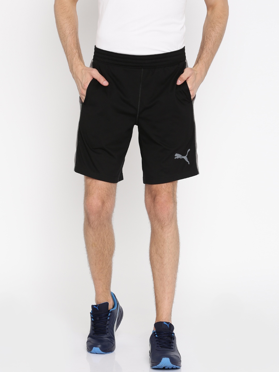 

Black Essential Dri-Release Solid Sports Shorts