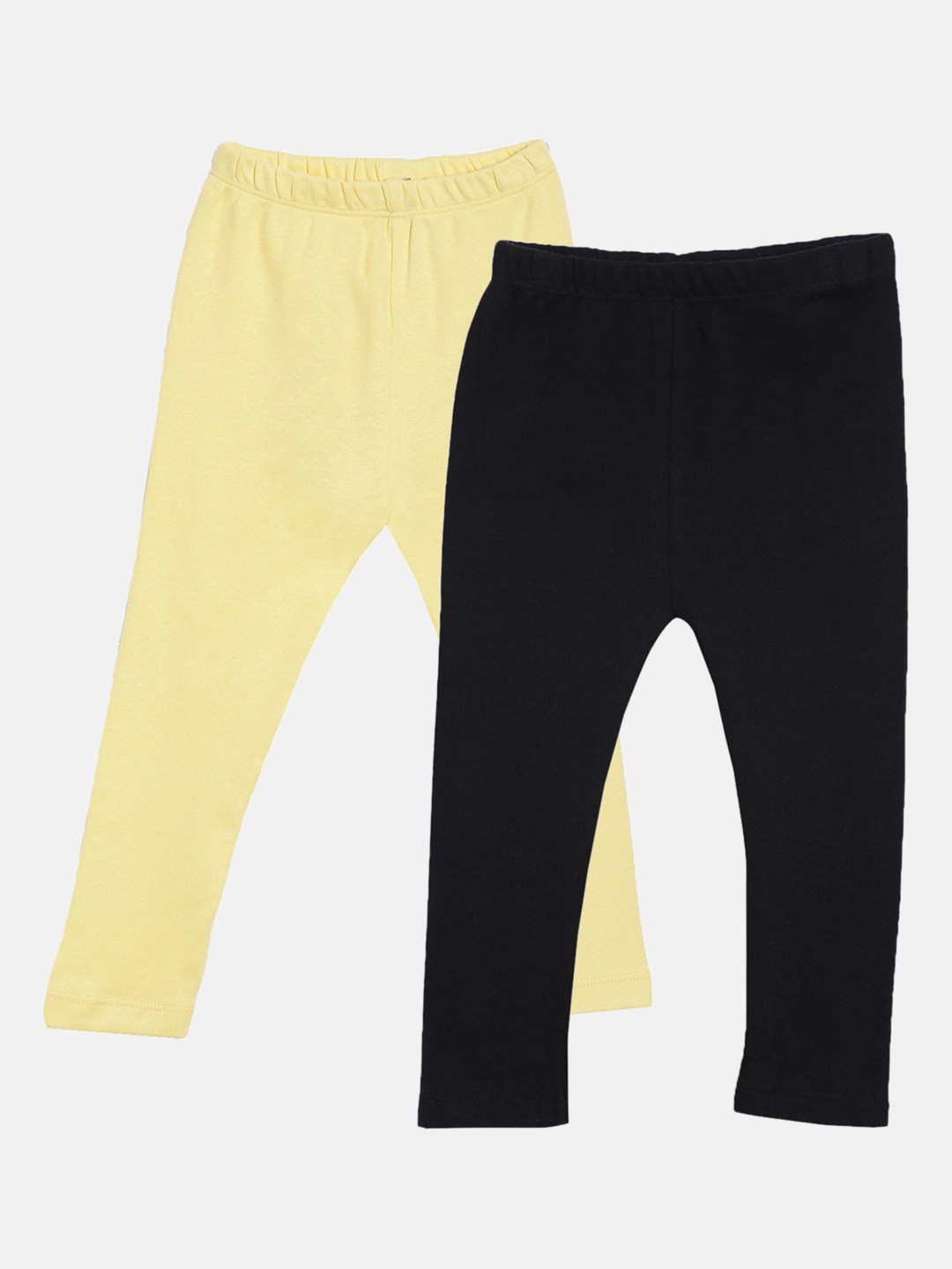 

Kryptic Girls Black Pack Of 2 Solid Pure Cotton Leggings