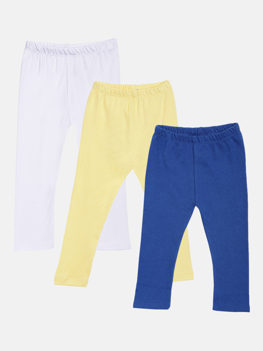 

Kryptic Girls Pack of 3 Solid Ankle-Length Leggings, Blue
