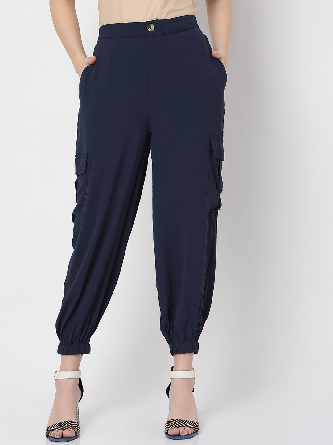 

Vero Moda Women Blue Joggers Trousers