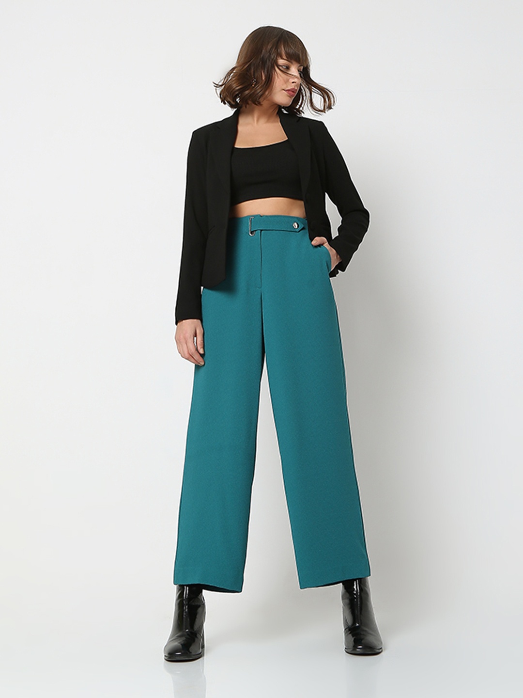 

Vero Moda Women Blue Trousers