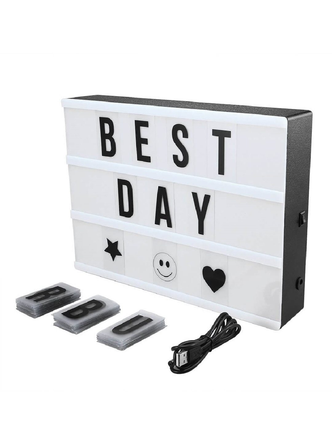 

Awestuffs White Cinema Your Words In Lights Light Box