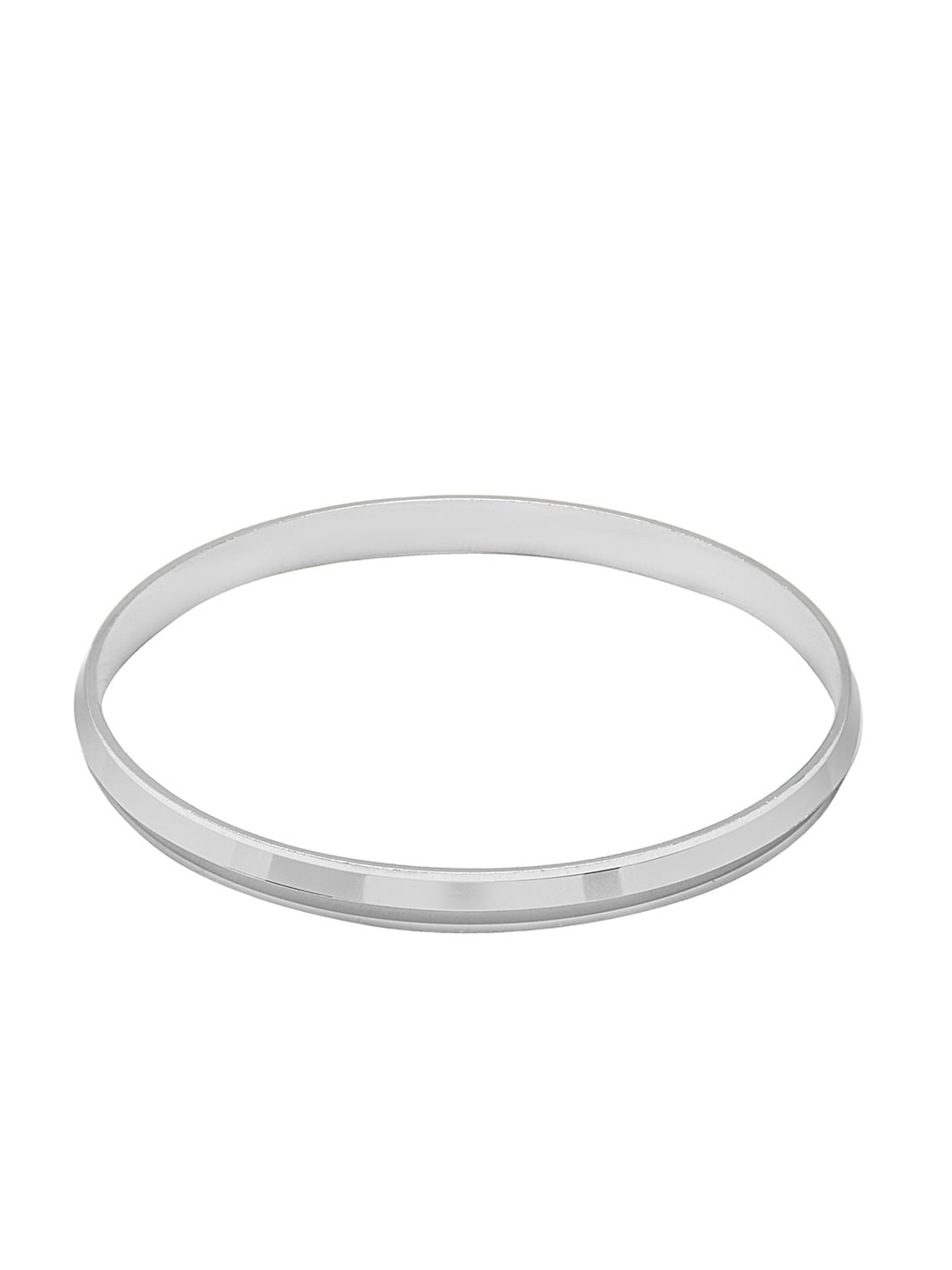 

bodha Men 925 Silver Brass Silver-Plated Kada Bracelet