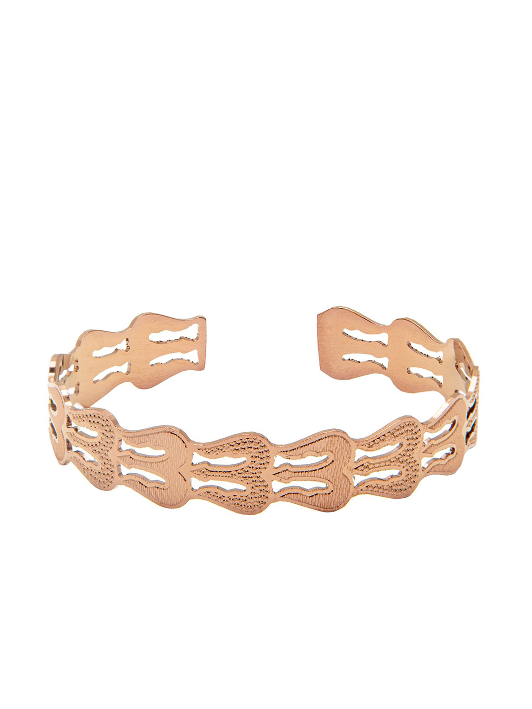 

bodha Men Rose Gold Brass Rose Gold-Plated Kada Bracelet