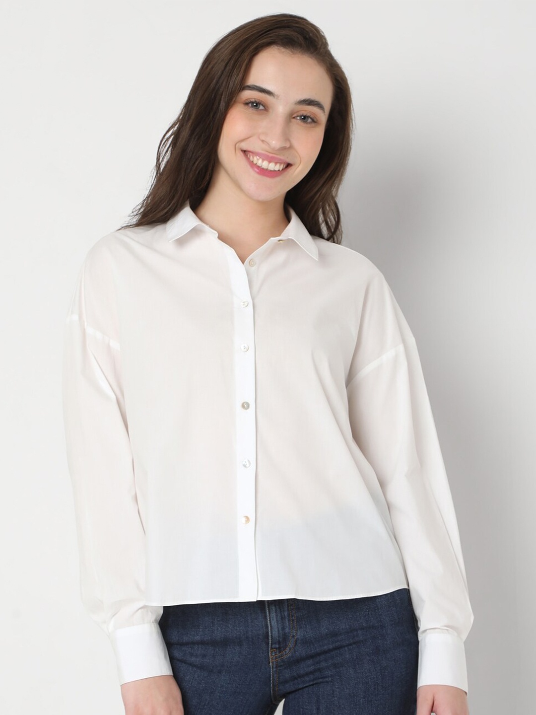 

Vero Moda Women White Casual Shirt