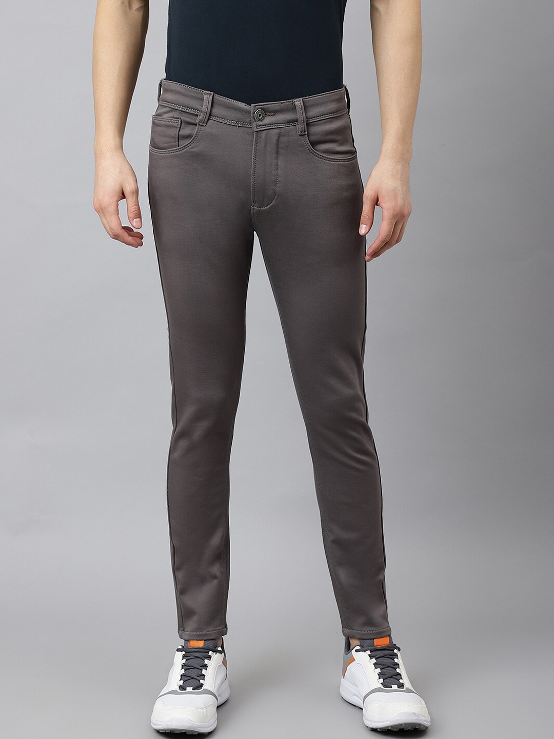 

Code 61 Men Taupe Tapered Fit Low-Rise Stretchable Jeans