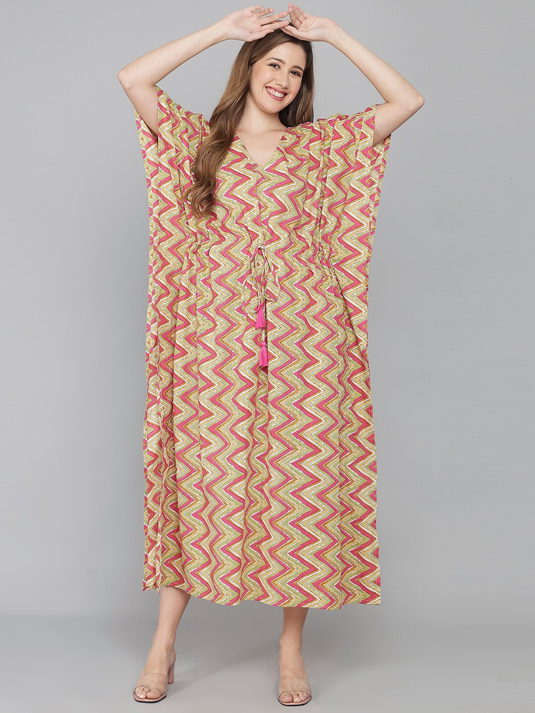 

Shararat Multicoloured Printed Maxi Nightdress, Multi