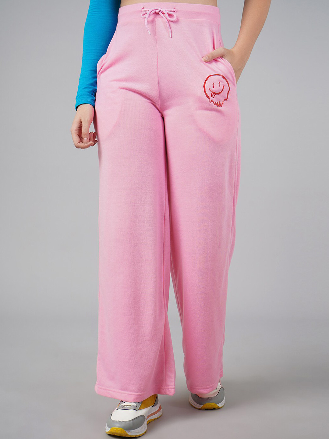 

DressBerry Women Pink High-Rise Trousers