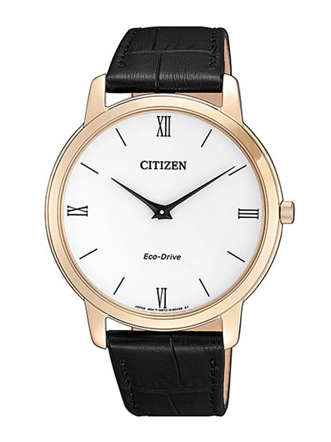 

Citizen Men White Dial & Black Leather Textured Straps Analogue Automatic Light Powered Watch AR1133-23A