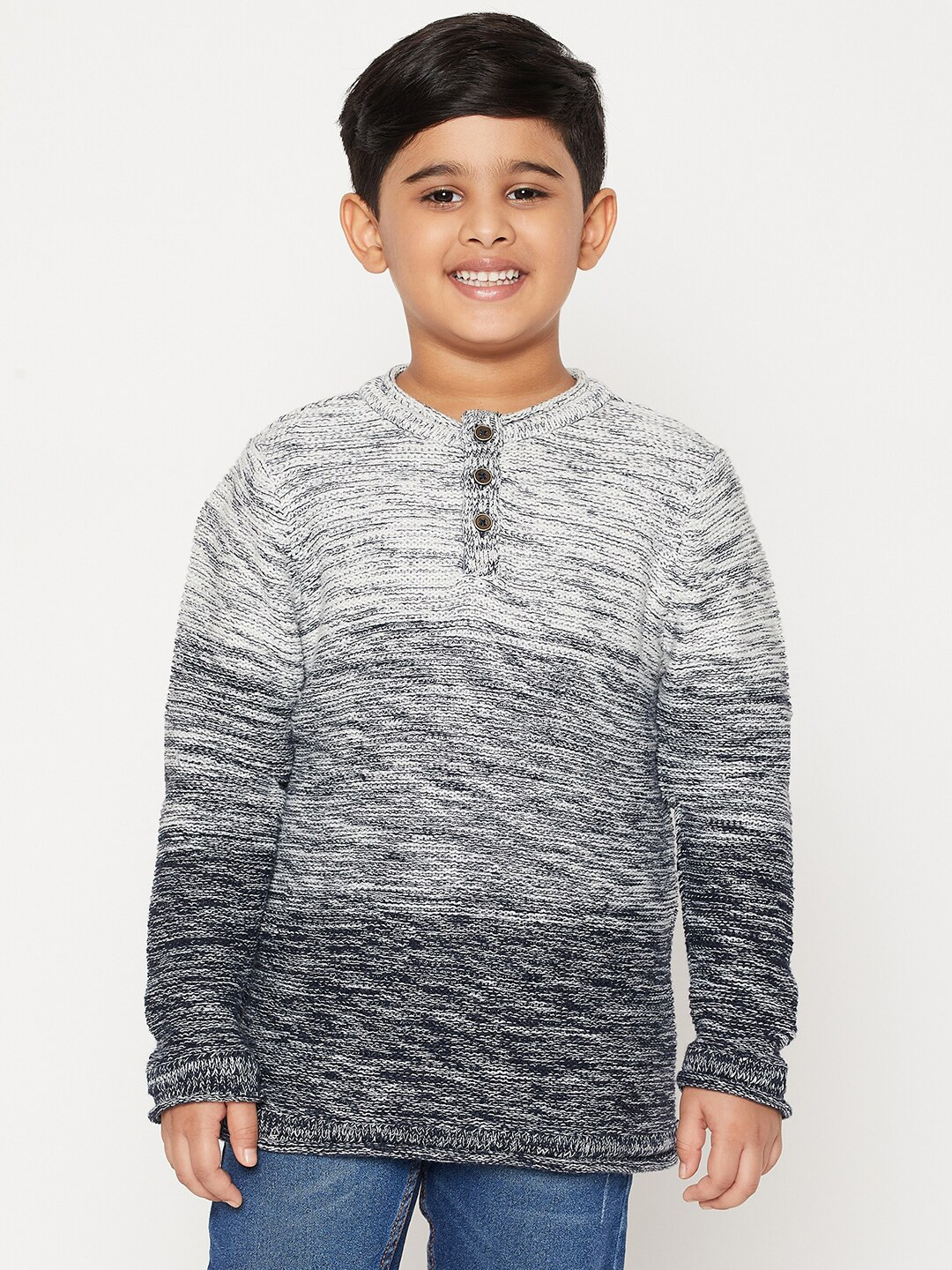 

JWAAQ Boys Grey Colourblocked Pullover