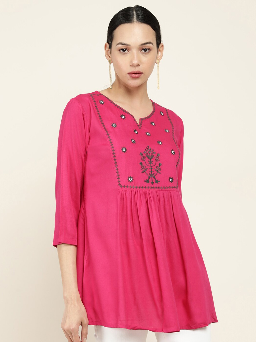 

Soch Fuchsia Embroidered Tunic