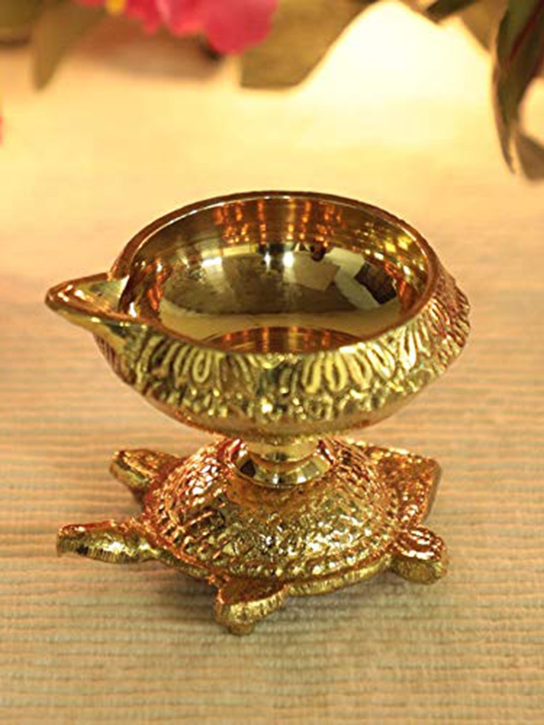 

Fashion Bizz Set Of 4 Gold Kachhua Diyas