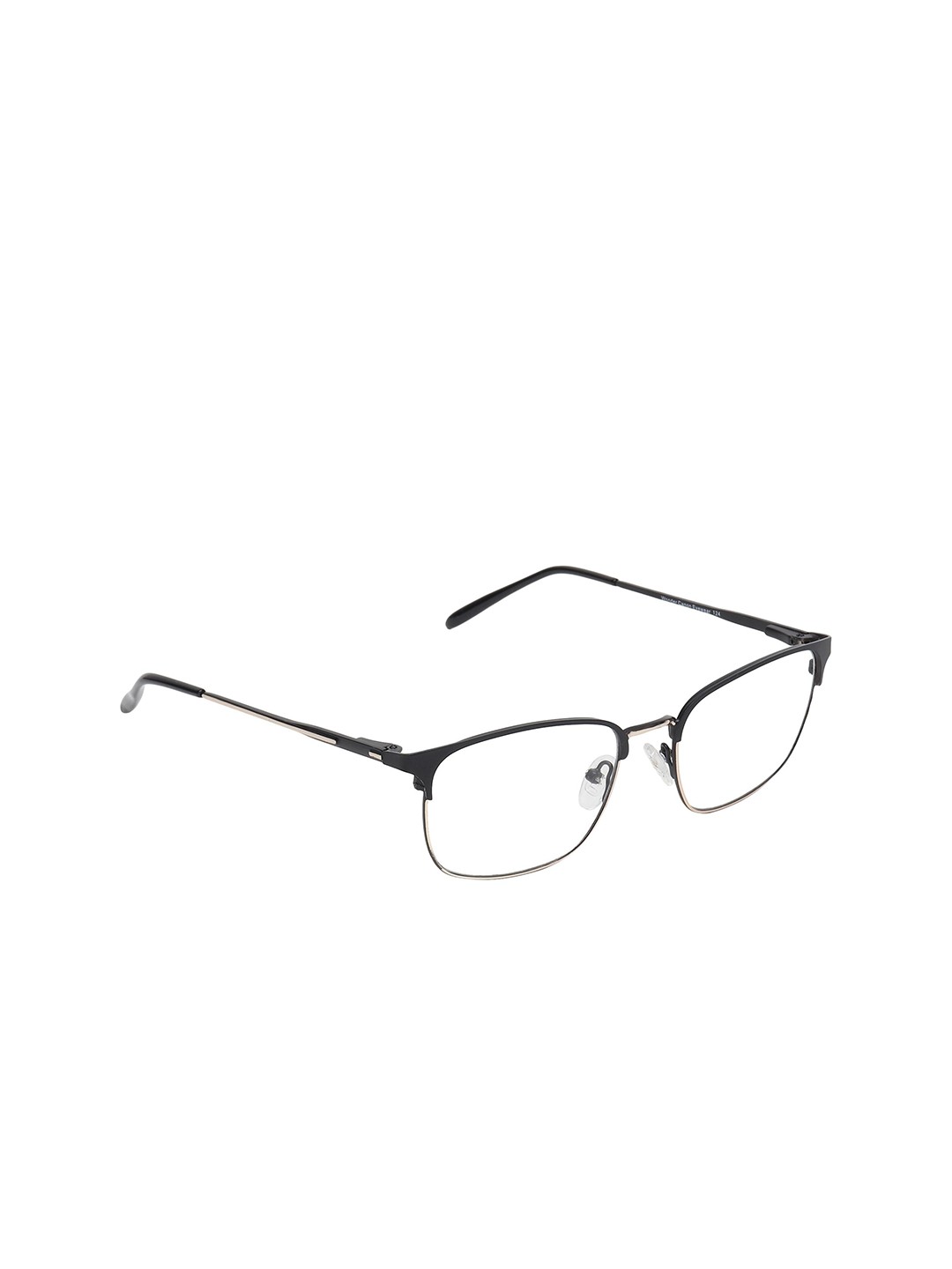 

GARTH Unisex Clear Lens & Black Rectangle Sunglasses with UV Protected Lens-GRT_124 N