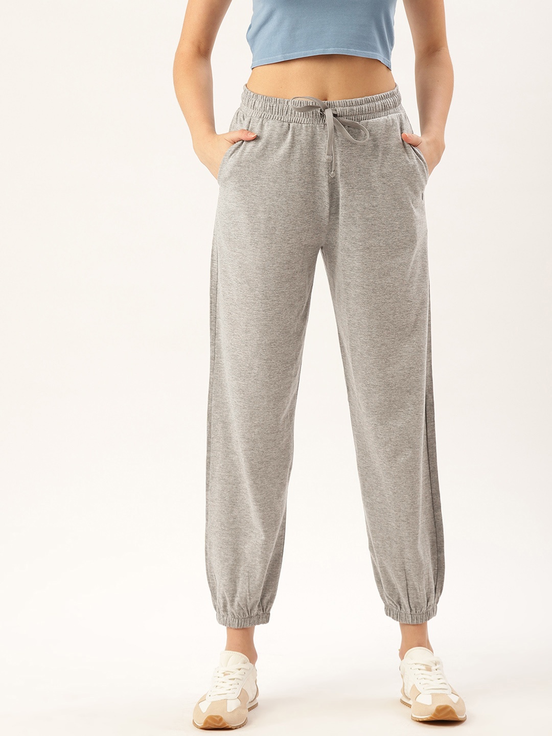 

FEMEA Women Grey Solid Joggers