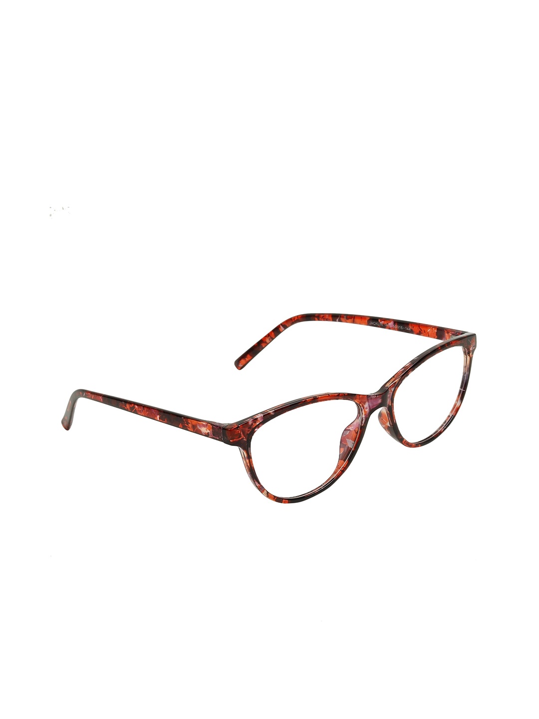 

GARTH Unisex Clear Lens & Brown Oval Sunglasses with UV Protected Lens