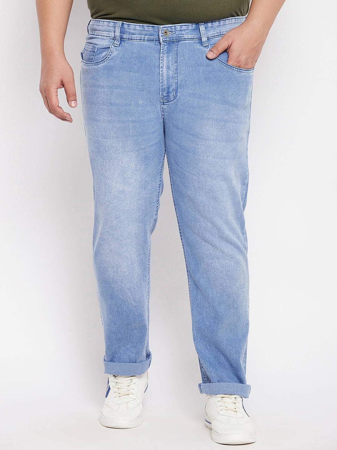 

bigbanana Plus size Men Blue Comfort Heavy Fade Jeans