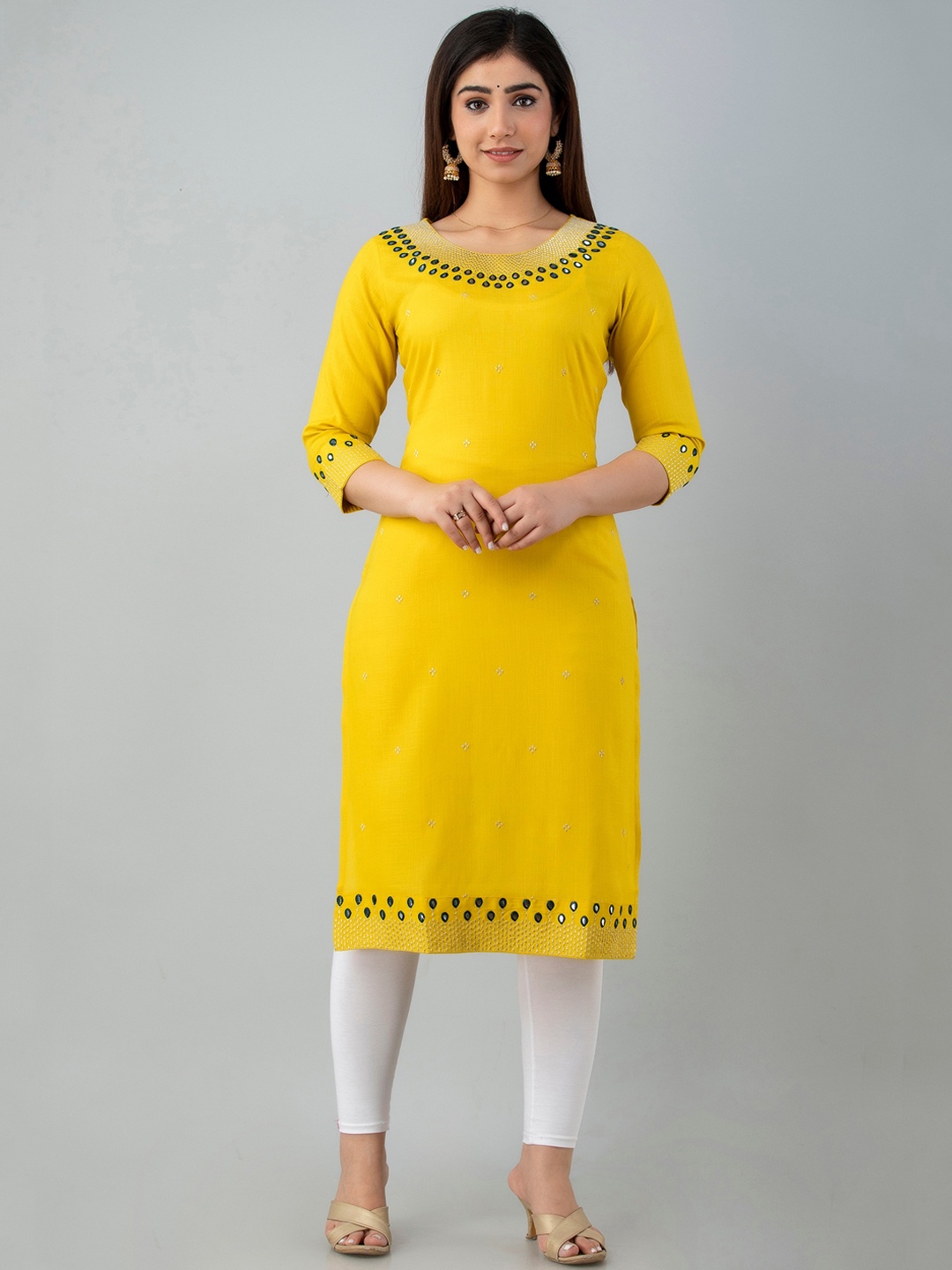 

Charu Women Mustard Yellow Kurta