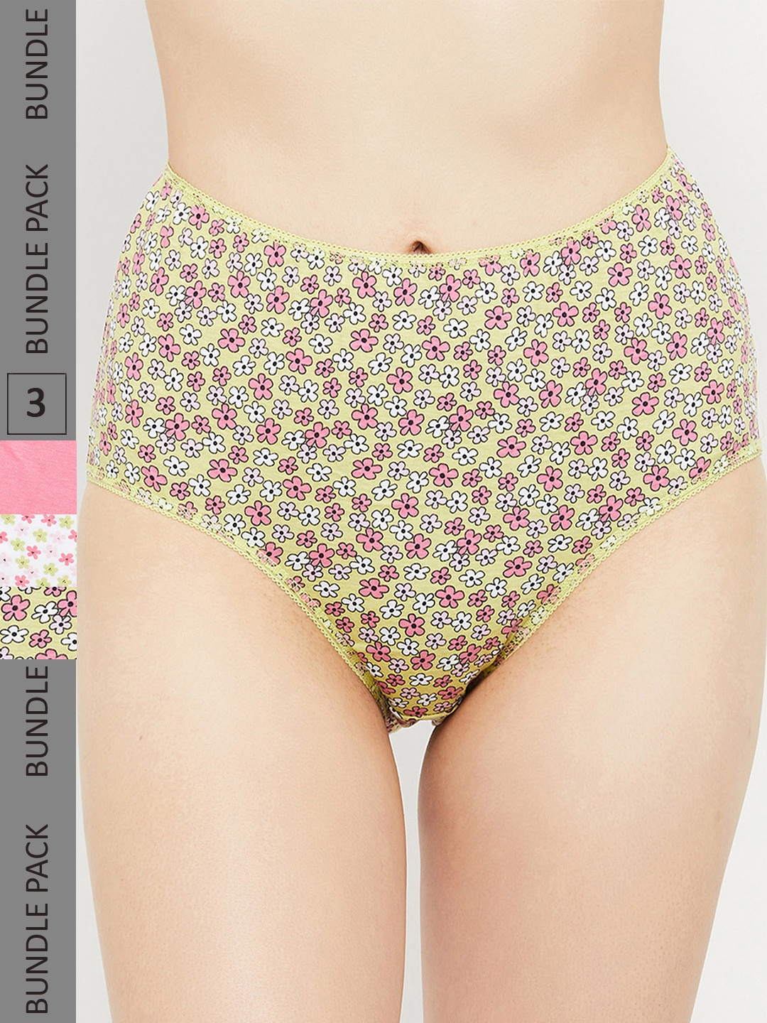 

Max Women Set Of 3 Printed Hipster Briefs, Fuchsia
