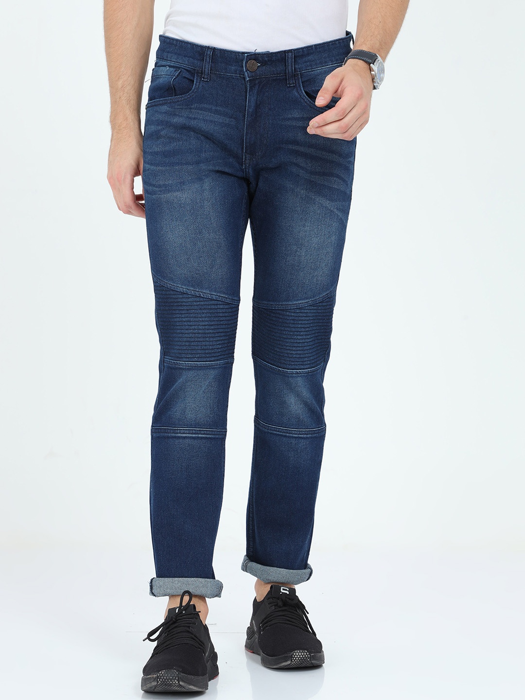 

Old Grey Men Slim Fit Light Fade Stretchable Jeans, Blue