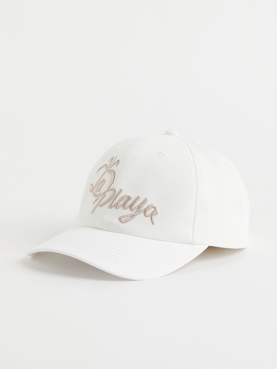 

H&M Women White Cotton Twill Cap
