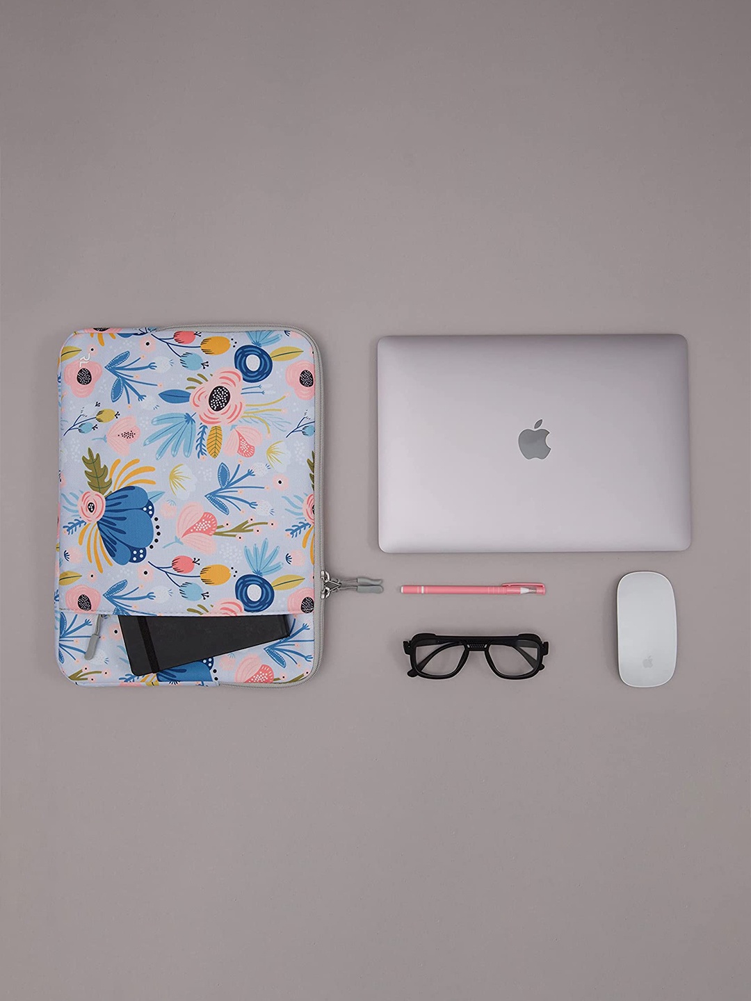 

Red Lemon Unisex Blue & Brown Printed Laptop Bag