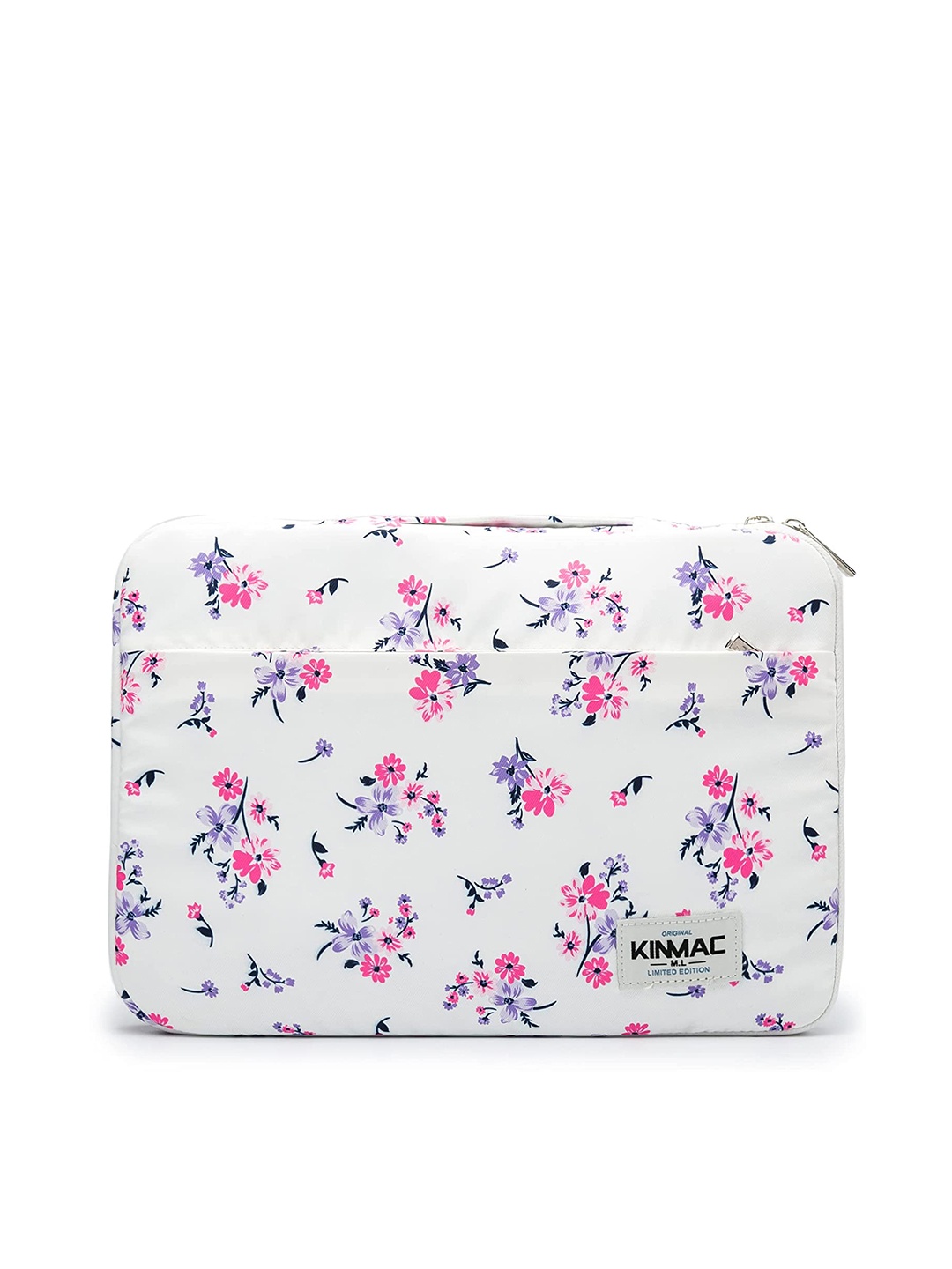 

Red Lemon Unisex White & Pink Printed Laptop Bag