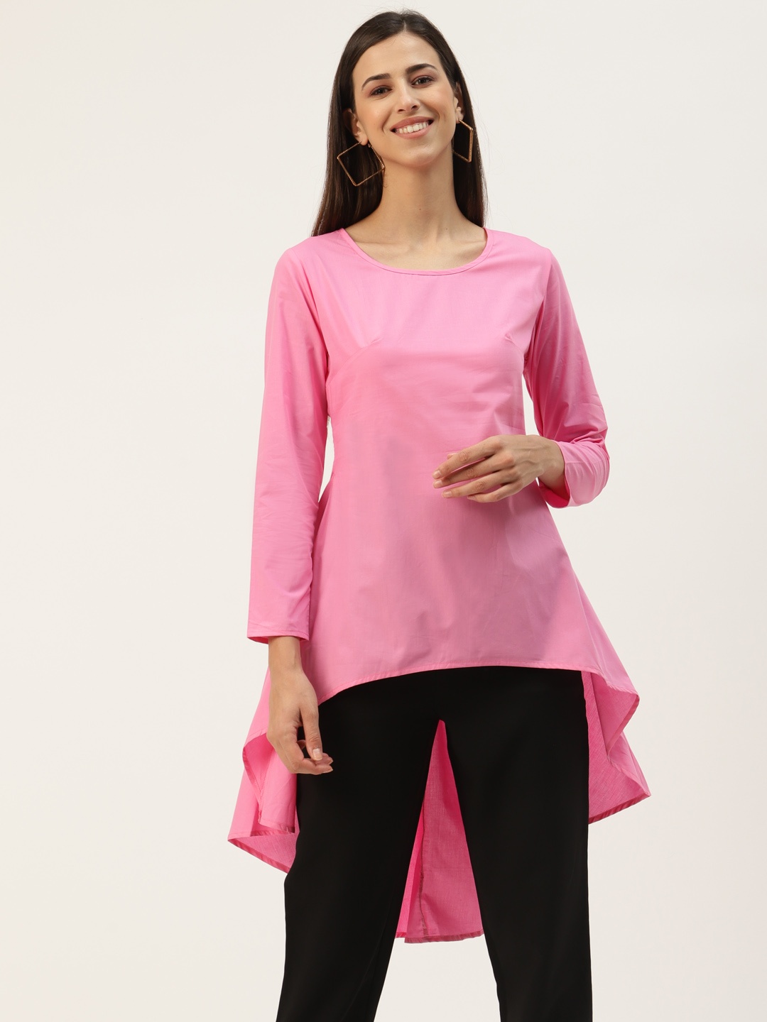 

BRINNS Pink High-Low Longline Top