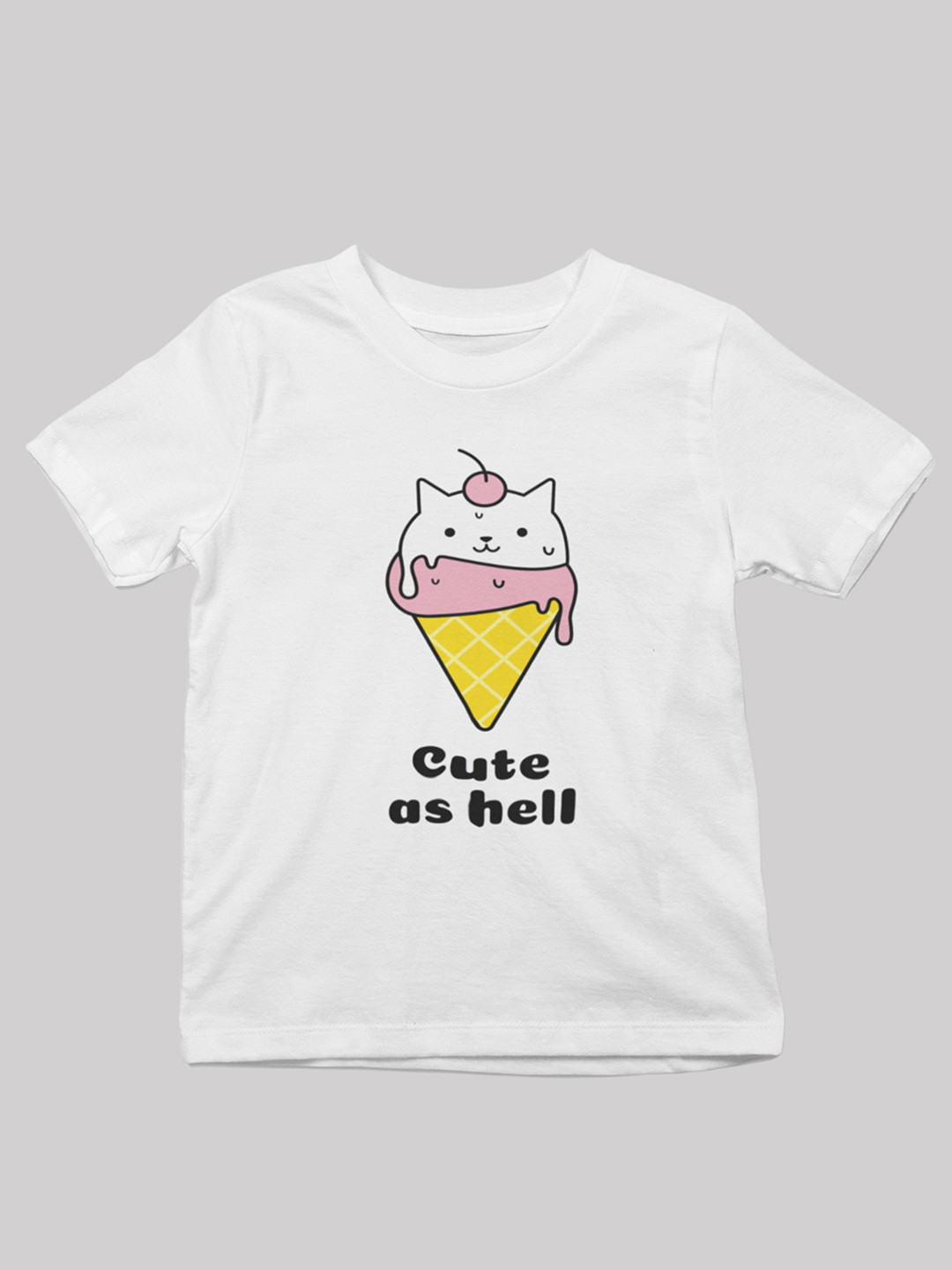 

MA Baby Kids White Printed Pure Cotton T-shirt