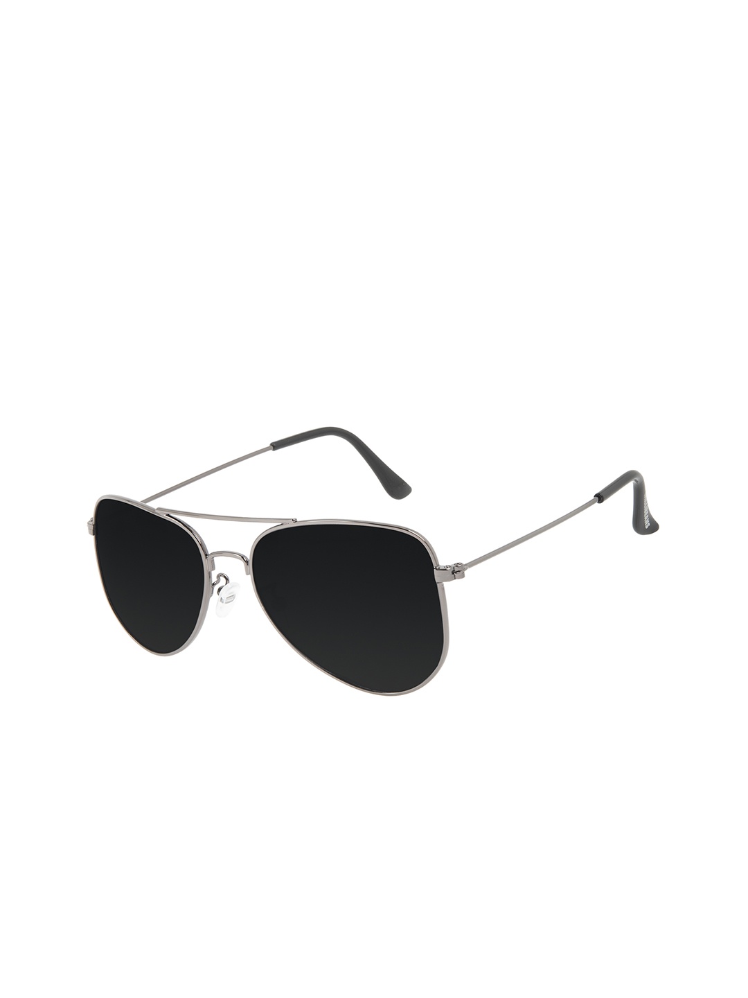 

Chilli Beans Unisex Black Lens & Silver-Toned Aviator Sunglasses with UV Protected Lens