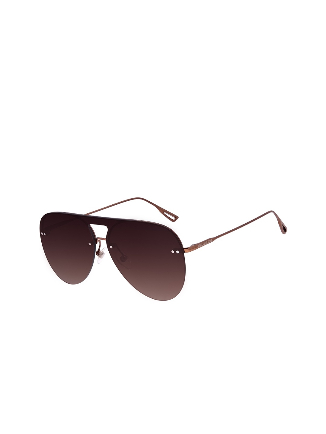 

Chilli Beans Unisex Bronze Lens & Brown Aviator Sunglasses with UV Protected Lens