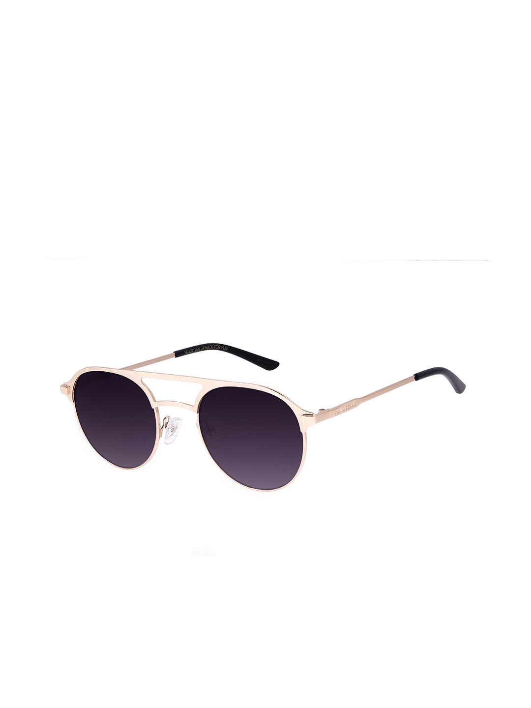 

Chilli Beans Unisex Purple Lens & Gold-Toned Round Sunglasses with UV Protected Lens
