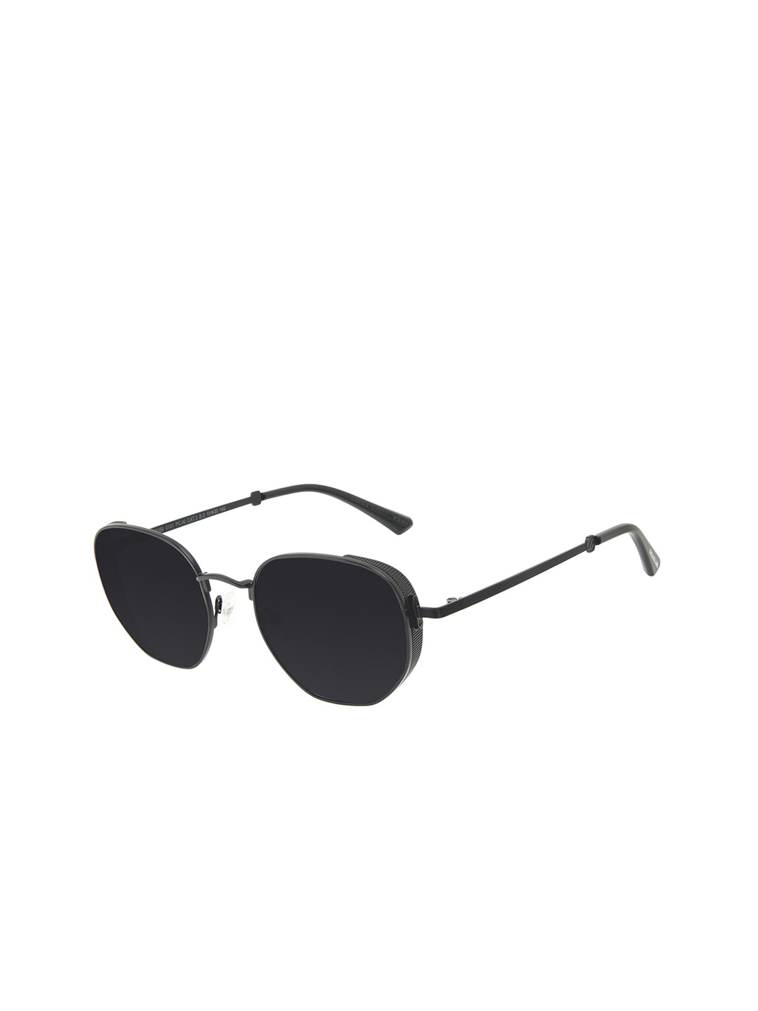 

Chilli Beans Unisex Black Lens & Black Round Sunglasses with UV Protected Lens