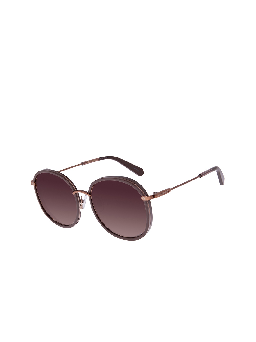 

Chilli Beans Women Bronze Lens & Brown Frame Round Sunglasses with UV Protected Lens