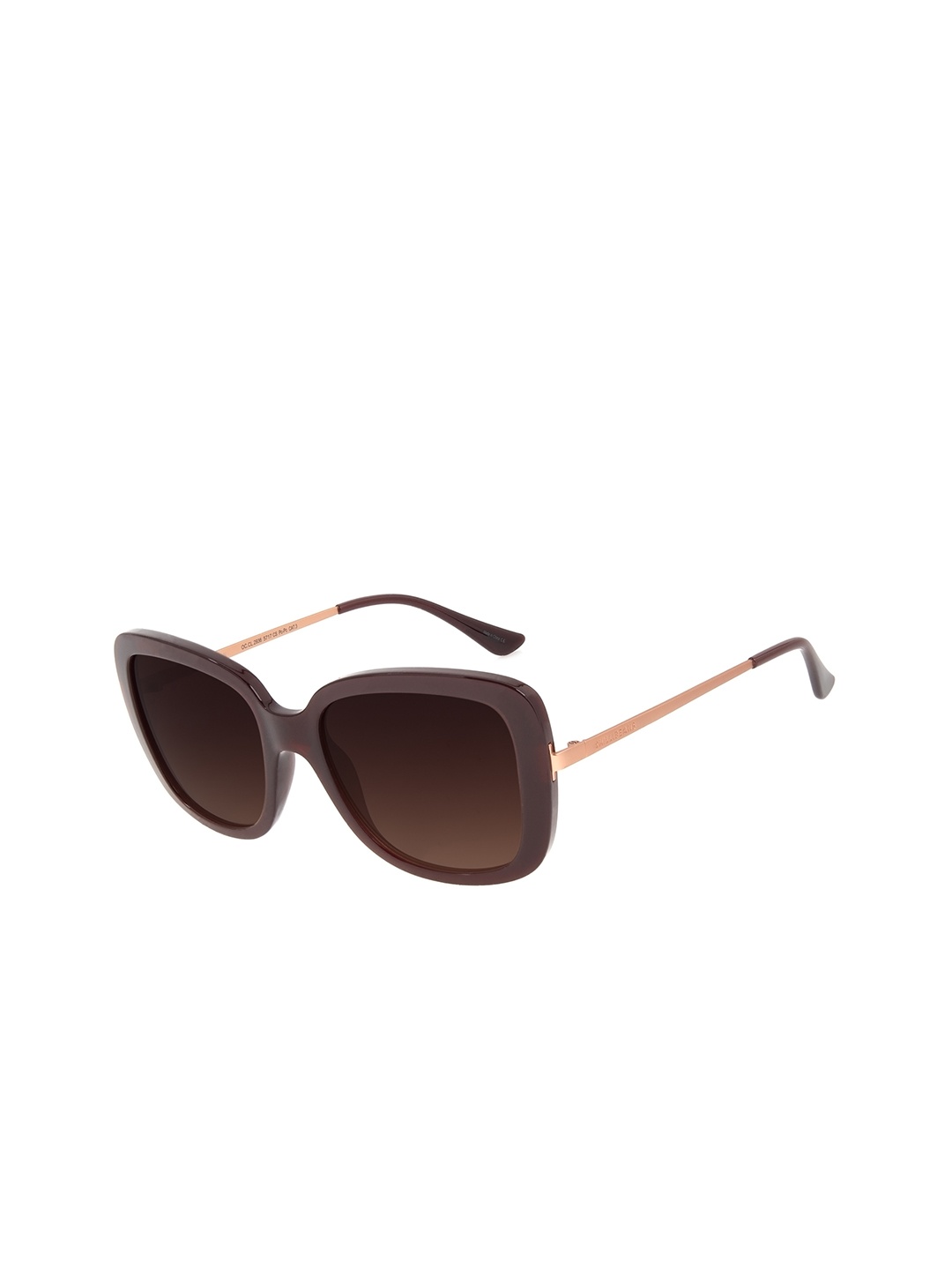 

Chilli Beans Women Brown Lens Square Sunglasses with UV Protected Lens, Bronze