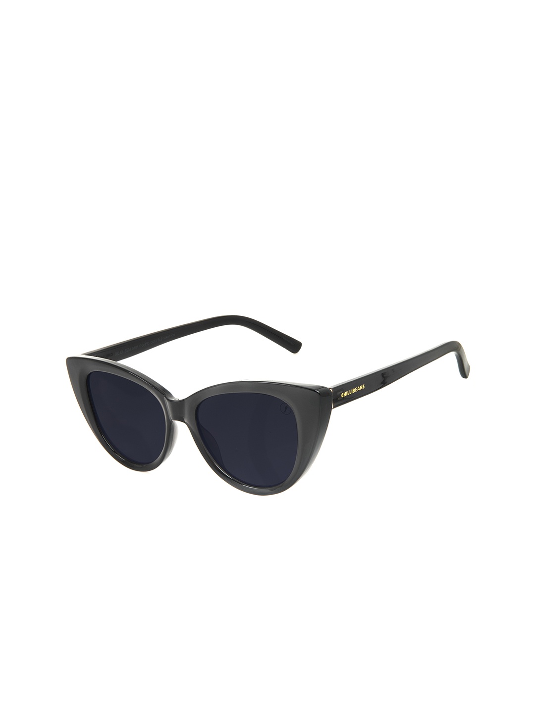 

Chilli Beans Women Black Lens & Black Cateye Sunglasses with UV Protected Lens