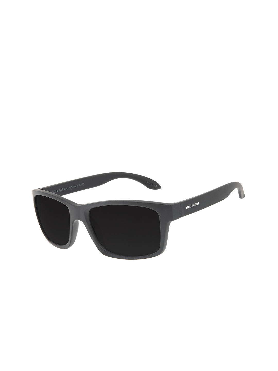 

Chilli Beans Men Black Lens & Black Aviator Sunglasses with UV Protected Lens