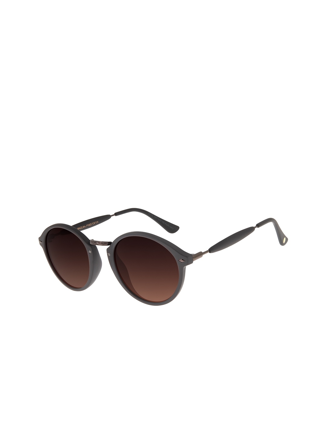 

Chilli Beans Unisex Brown Lens & Black Round Sunglasses with UV Protected Lens