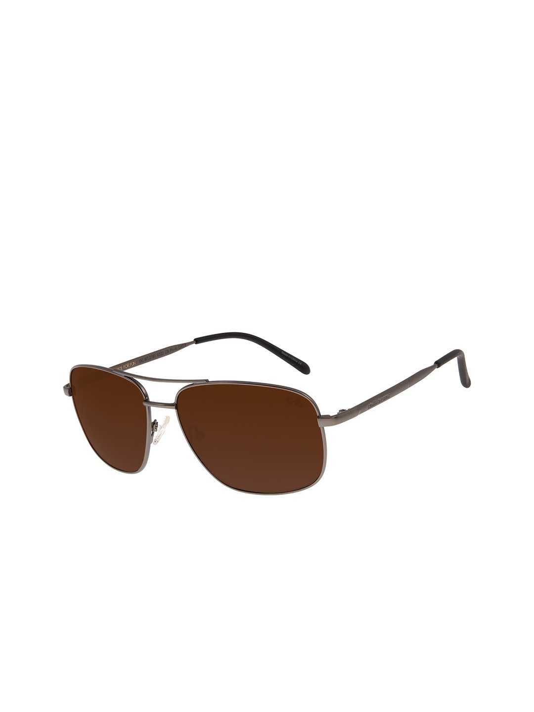 

Chilli Beans Men Brown Lens & Black Rectangle Sunglasses with UV Protected Lens