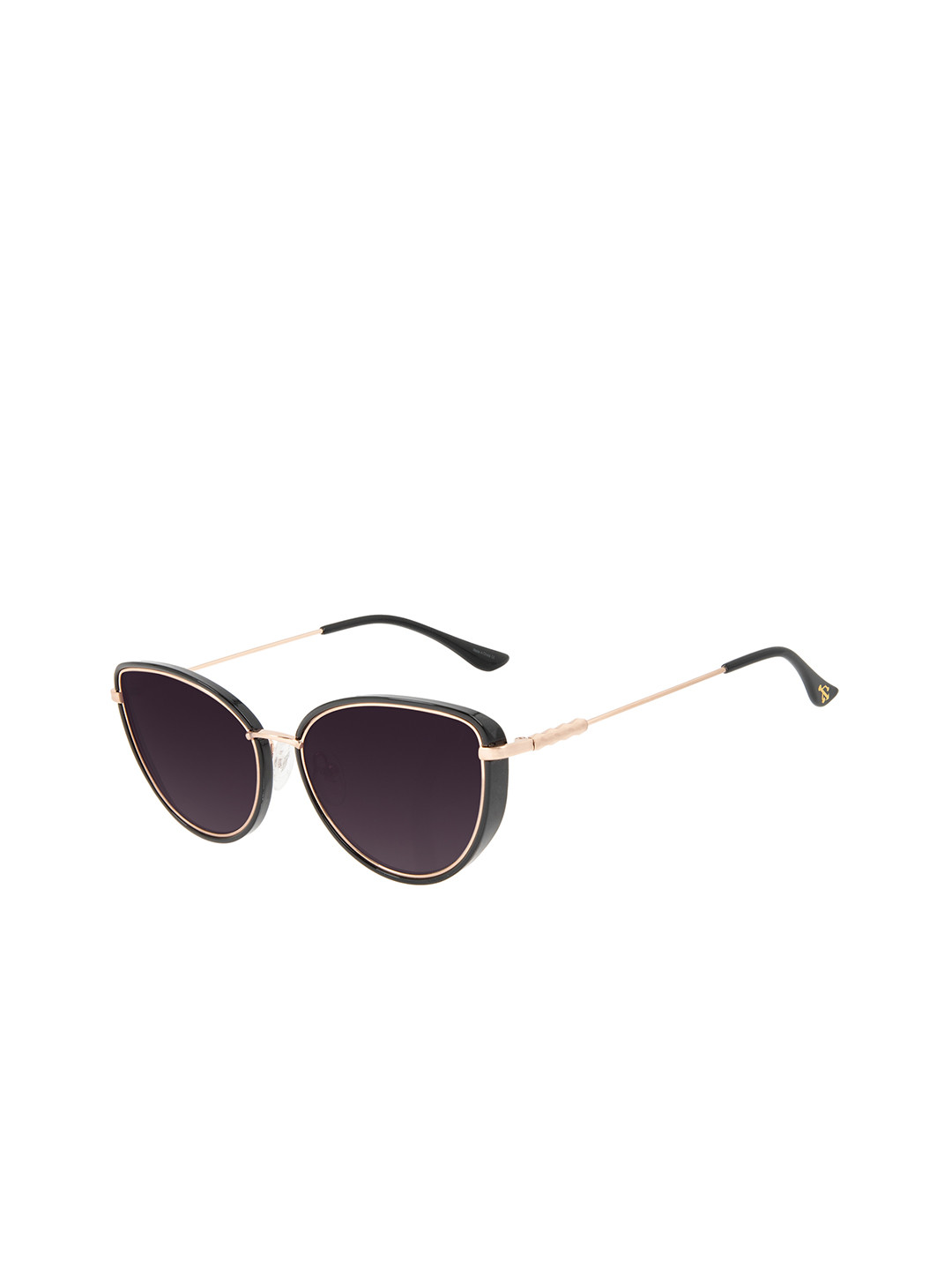 

Chilli Beans Women Black Lens & Gold Cateye Sunglasses with UV Protected Lens OCCL32982021