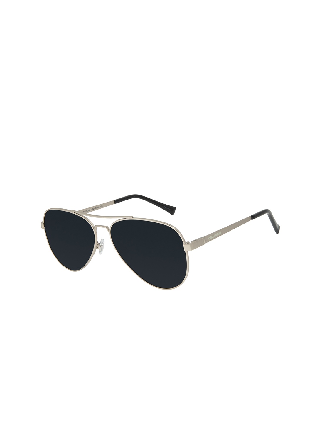 

Chilli Beans Unisex Brown Lens & Black Aviator Sunglasses with UV Protected Lens