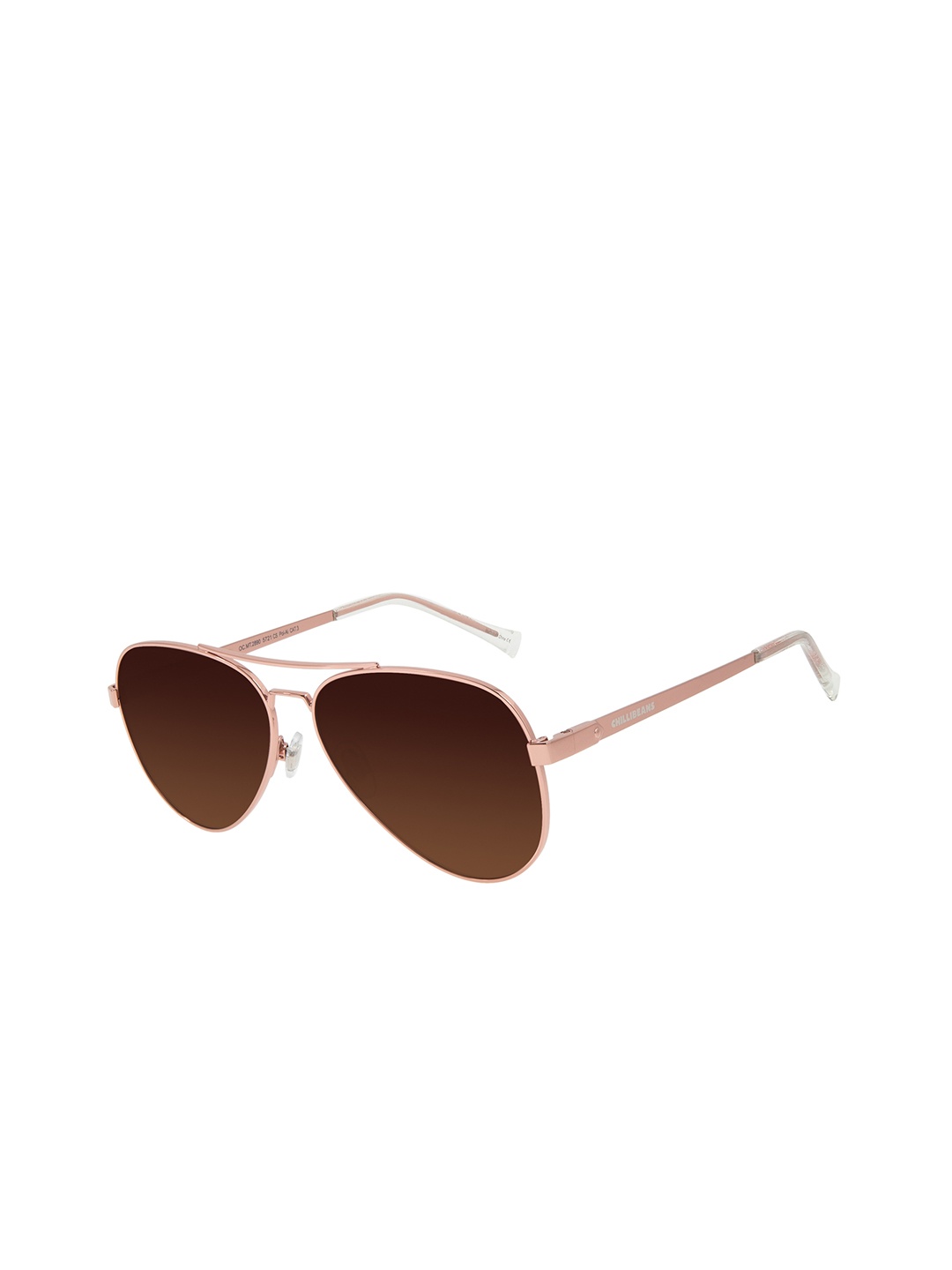 

Chilli Beans Unisex Aviator Sunglasses with UV Protected Lens, Bronze