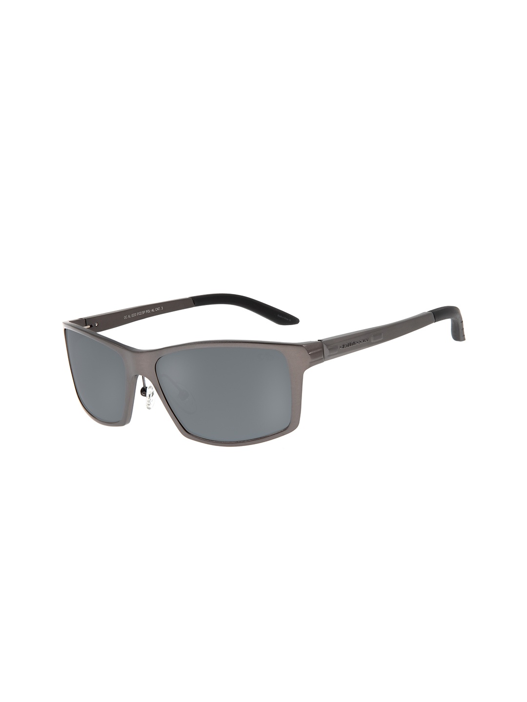 

Chilli Beans Men Grey Lens & Black Aviator Sunglasses with UV Protected Lens