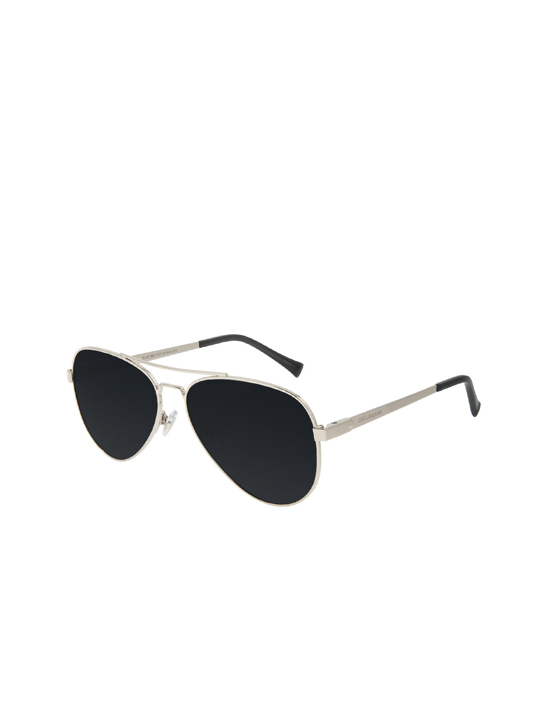 

Chilli Beans Unisex Black Lens & Silver-Toned Sunglasses UV Protected Lens OCMT31330107