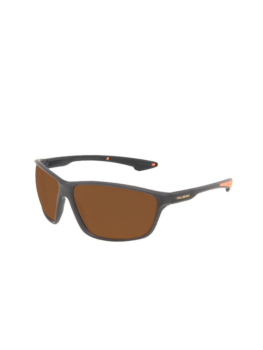 

Chilli Beans Men Brown Lens & Black Aviator Sunglasses with UV Protected Lens